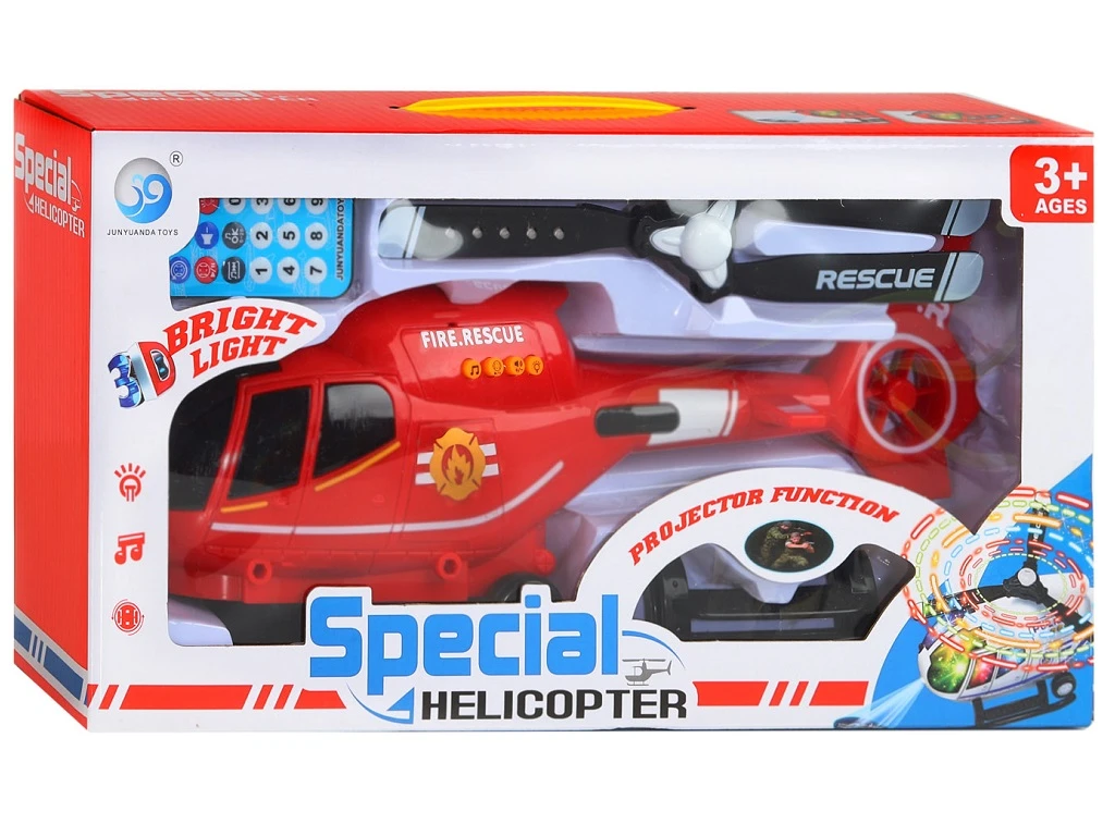 Interaktivni rdeči reševalni helikopter z daljinskim upravljalnikom – Special Helicopter (3+) - slika 2