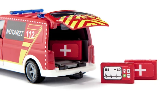 Kovinsko reševalno vozilo SIKU Super 2116 – VW T6 Notarztwagen (1:50)