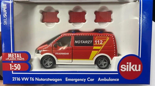 Kovinsko reševalno vozilo SIKU Super 2116 – VW T6 Notarztwagen (1:50) - slika 3